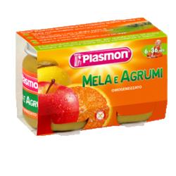 PLASMON OMOGENEIZZATO MELA AGRUMI 2 X 104 G - Farmacia Rossi2 - Farmacia Rossi 