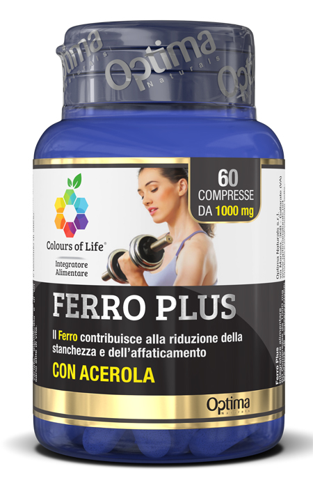 COLOURS OF LIFE FERRO PLUS 60 COMPRESSE 1000 MG - Farmacia Rossi2 - Farmacia Rossi 