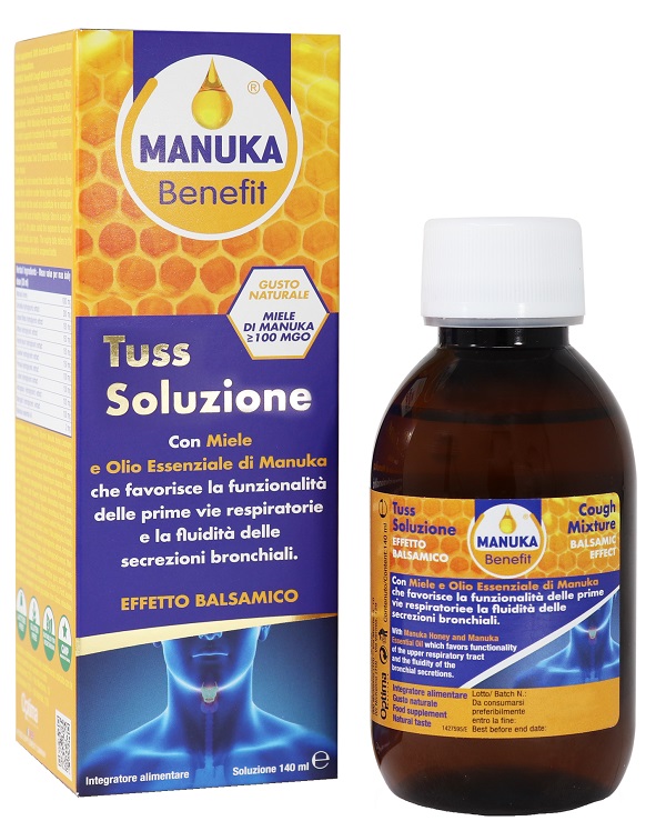 MANUKA BENEFIT TUSS SOLUZIONE 140 ML - Farmacia Rossi2 - Farmacia Rossi 