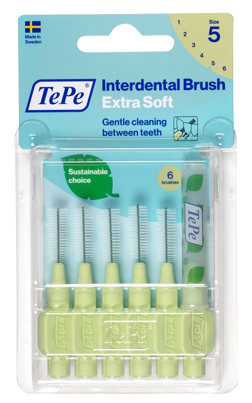 TEPE SCOVOLINO XSOFT VERDE 0,8MM 6 PEZZI - Farmacia Rossi2 - Farmacia Rossi 