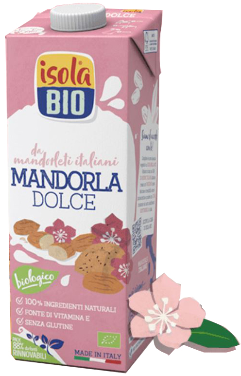 ISOLA BIO MANDORLA DOLCE BEVANDA BIOLOGICA 1 LITRO - Farmacia Rossi2 - Farmacia Rossi 