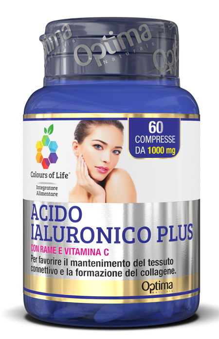 COLOURS OF LIFE ACIDO IALURONICO PLUS 60 COMPRESSE 1000 MG - Farmacia Rossi2 - Farmacia Rossi 