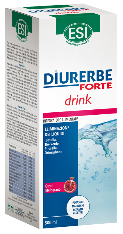 ESI DIURERBE FORTE DRINK MELOGRANO 500 ML - Farmacia Rossi2 - Farmacia Rossi 