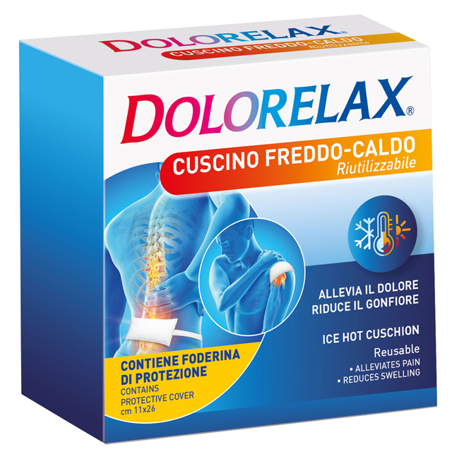 ICE HOT DOLORELAX CUSCINO RIUTILIZZABILE 11X26 CM 2 PEZZI - Farmacia Rossi2 - Farmacia Rossi 