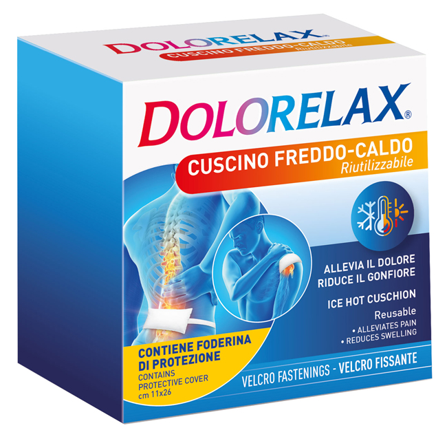 ICE HOT DOLORELAX CUSCINO RIUTILIZZABILE CON VELCRO FISSANTE 11X26 CM - Farmacia Rossi2 - Farmacia Rossi 
