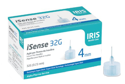 I SENSE AGO PER INSULINA GAUGE 32 4 MM 100 PEZZI - Farmacia Rossi2 - Farmacia Rossi 