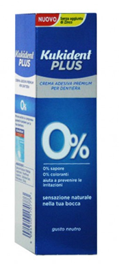 KUKIDENT PLUS 0% CREMA ADESIVA PER PROTESI DENTARIE 40 G - Farmacia Rossi2 - Farmacia Rossi 