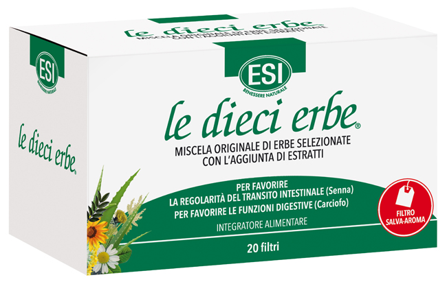 ESI LE DIECI ERBE TISANA 20 FILTRI - Farmacia Rossi2 - Farmacia Rossi 