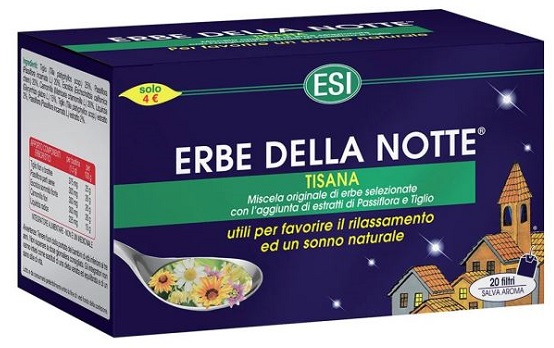 ESI ERBE DELLA NOTTE TISANA 20 FILTRI ASTUCCIO 40 G - Farmacia Rossi2 - Farmacia Rossi 
