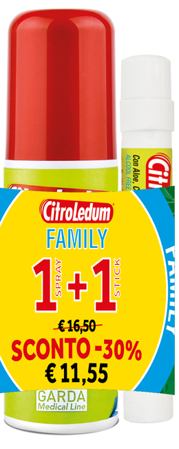 CITROLEDUM FAMILY KIT SPRAY 75 ML + STICK 10 ML - Farmacia Rossi2 - Farmacia Rossi 