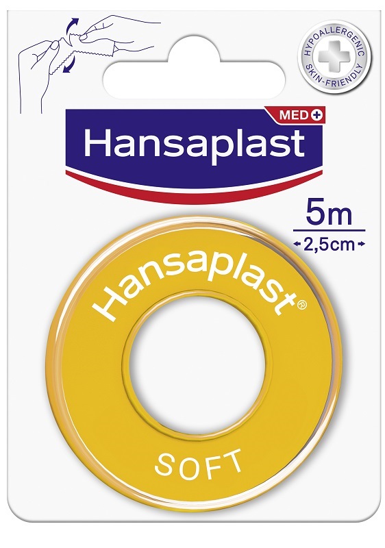 CEROTTO MEDICATO IN ROCCHETTO HANSAPLAST SOFT 2,5X500 CM 1 PEZZO - Farmacia Rossi2 - Farmacia Rossi 
