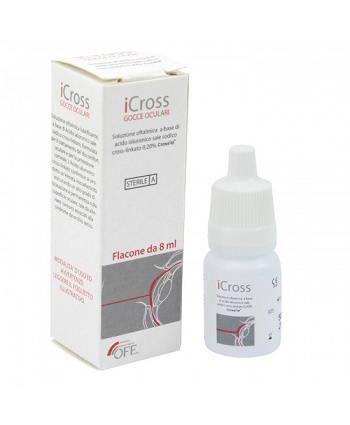 ICROSS GOCCE OCULARI SOLUZIONE OFTALMICA ACIDO IALURONICO CROSS-LINKATO 0,2% 8 ML - Farmacia Rossi2 - Farmacia Rossi 