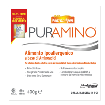 NUTRAMIGEN PURAMINO BARATTOLO 400 G - Farmacia Rossi2 - Farmacia Rossi 