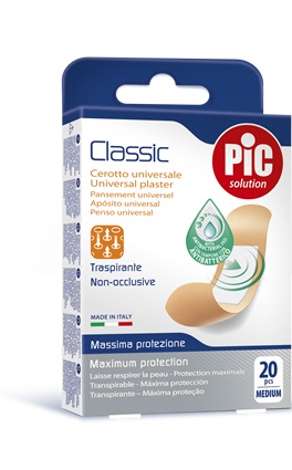 CEROTTO PIC CLASSIC 19X72 MM ANTIBATTERICO 20 PEZZI - Farmacia Rossi2 - Farmacia Rossi 