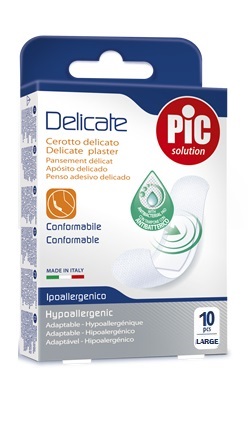 CEROTTO PIC DELICATE 25X72 MM ANTIBATTERICO 10 PEZZI - Farmacia Rossi2 - Farmacia Rossi 