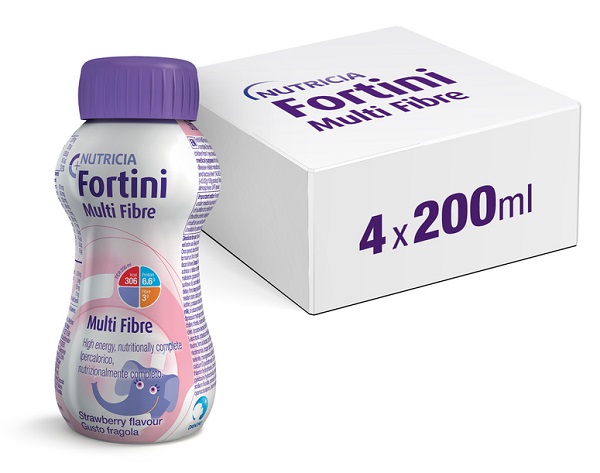 FORTINI MULTI FIBRE GUSTO FRAGOLA 200 ML - Farmacia Rossi2 - Farmacia Rossi 