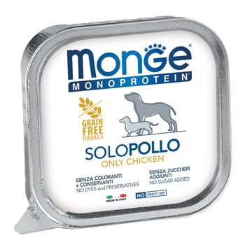 MONGE MONOPROTEICO 100% POLLO 150 G - Farmacia Rossi2 - Farmacia Rossi 