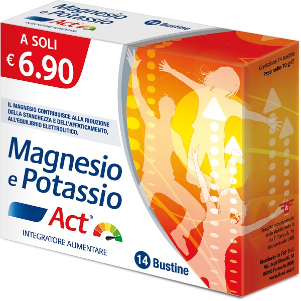 MAGNESIO E POTASSIO ACT 14 BUSTINE 5 G - Farmacia Rossi2 - Farmacia Rossi 