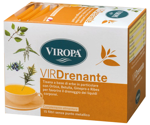VIROPA DRENANTE TISANA 15 BUSTINE - Farmacia Rossi2 - Farmacia Rossi 