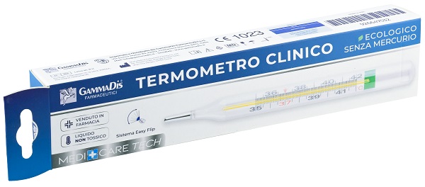 TERMOMETRO CLINICO ECOLOGICO SENZA MERCURIO 1 PEZZO - Farmacia Rossi2 - Farmacia Rossi 