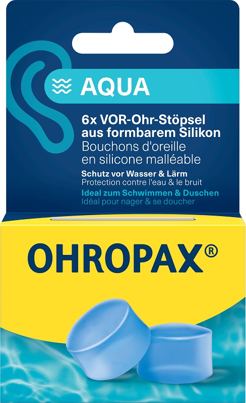 TAPPO AURICOLARE SILICONE AQUA OHROPAX 6 PEZZI - Farmacia Rossi2 - Farmacia Rossi 