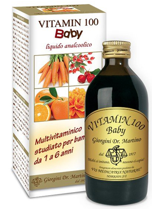 VITAMIN 100 BABY LIQUIDO ANALCOLICO 200 ML - Farmacia Rossi2 - Farmacia Rossi 