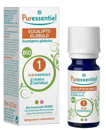 PURESSENTIEL EUCALIPTO GLOBULO OLIO ESSENZIALE BIO 10 ML - Farmacia Rossi2 - Farmacia Rossi 