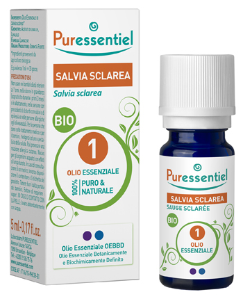 PURESSENTIEL SALVIA SCLAREA OLIO ESSENZIALE BIO 10 ML - Farmacia Rossi2 - Farmacia Rossi 