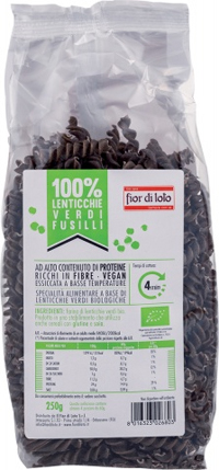 FUSILLI DI LENTICCHIE VERDI BIO 250 G - Farmacia Rossi2 - Farmacia Rossi 