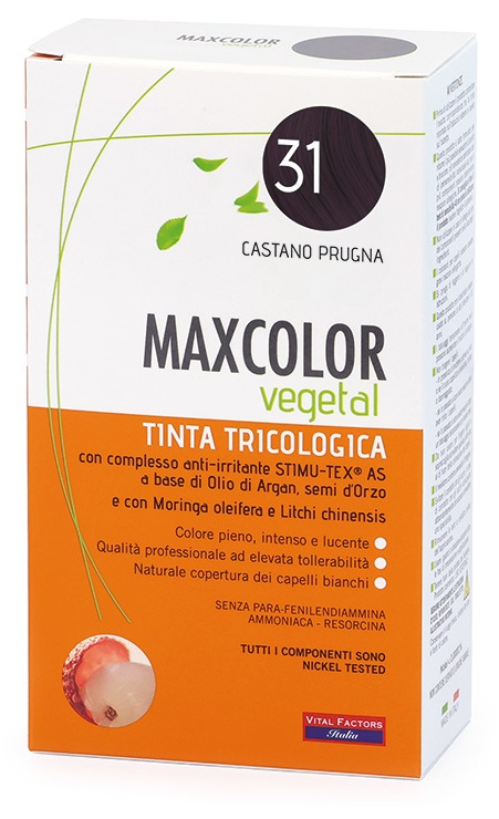 MAX COLOR VEGETAL 31 CASTANO PRUGNA 140 ML - Farmacia Rossi2 - Farmacia Rossi 