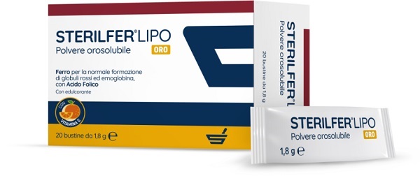 STERILFER LIPO ORO 20 BUSTINE - Farmacia Rossi2 - Farmacia Rossi 