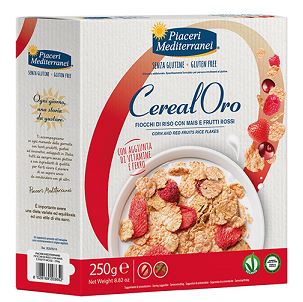 PIACERI MEDITERRANEI CEREALORO FIOCCHI DI RISO CON MAIS E FRUTTI ROSSI 250 G - Farmacia Rossi2 - Farmacia Rossi 