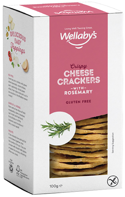 WELLABY'S CRACKERS ROSMARINO 100 G - Farmacia Rossi2 - Farmacia Rossi 
