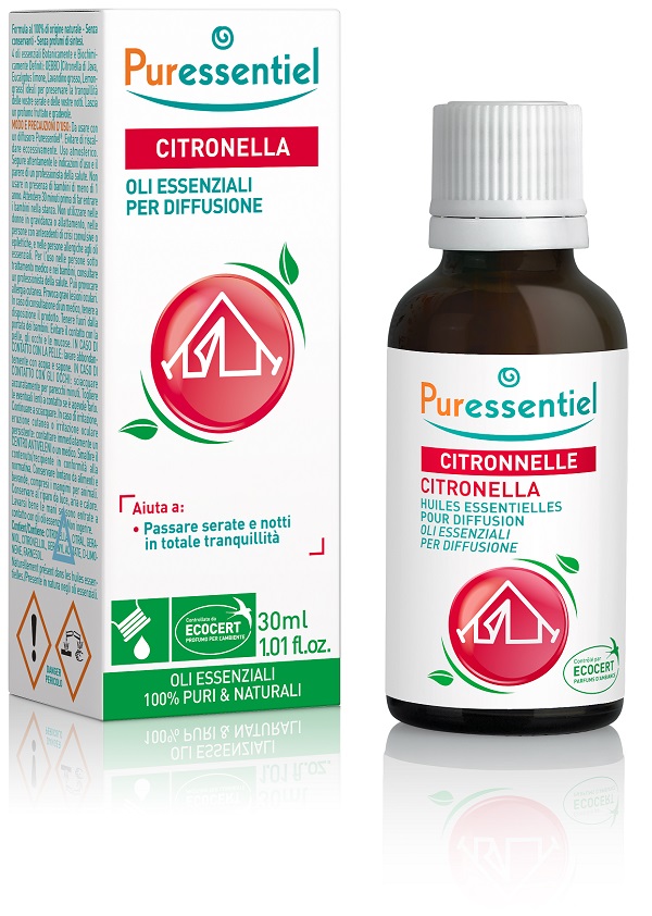 MISCELA CITRONELLA PER DIFFUSIONE 30 ML ECOCERT - Farmacia Rossi2 - Farmacia Rossi 