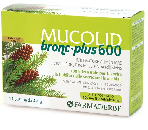 MUCOLID BRONC PLUS 600 14 BUSTINE - Farmacia Rossi2 - Farmacia Rossi 