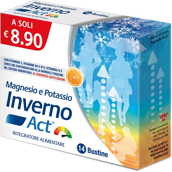 MAGNESIO POTASSIO ACT INVERNO 14 BUSTINE 5 G - Farmacia Rossi2 - Farmacia Rossi 