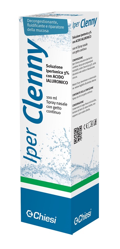 IPER CLENNY SPRAY NASALE EROGAZIONE CONTINUA SOLUZIONE IPERTONICA CON ACIDO IALURONICO 100 ML - Farmacia Rossi2 - Farmacia Rossi 