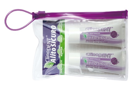 CLINODENT GEL DENTIFRICIO ALITO SICURO 2 TUBETTI DA 20 ML - Farmacia Rossi2 - Farmacia Rossi 
