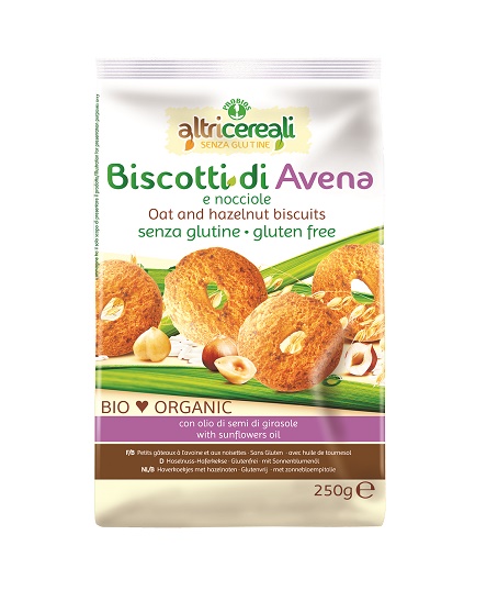 ALTRICEREALI BISCOTTI ALL'AVENA/NOCCIOLE BIO 250 G - Farmacia Rossi2 - Farmacia Rossi 