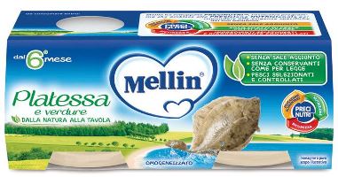 MELLIN OMOGENEIZZATO PLATESSA 2X80 G - Farmacia Rossi2 - Farmacia Rossi 