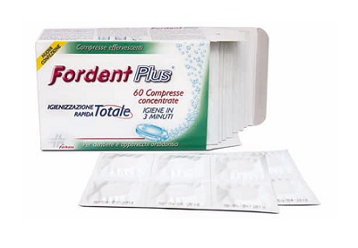 FORDENT PLUS 60 COMPRESSE CONCENTRATE PER DENTIERE E APPARECCHI ORTODONTICI - Farmacia Rossi2 - Farmacia Rossi 