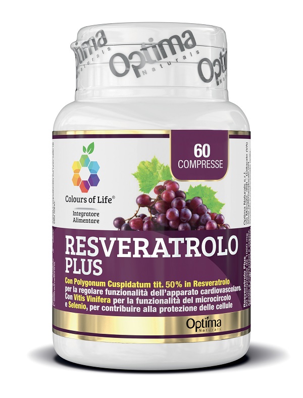 COLOURS OF LIFE RESVERATROLO PLUS 60 COMPRESSE 1000 MG - Farmacia Rossi2 - Farmacia Rossi 