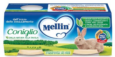MELLIN OMOGENEIZZATO CONIGLIO 2 X 80 G - Farmacia Rossi2 - Farmacia Rossi 