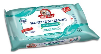 SANO E BELLO SALVIETTE DETERGENTI MUSCHIO BIANCO 50 PEZZI - Farmacia Rossi2 - Farmacia Rossi 