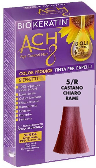 BIOKERATIN ACH8 COLOR PRODIGE 5/R CASTANO CHIARO RAME - Farmacia Rossi2 - Farmacia Rossi 