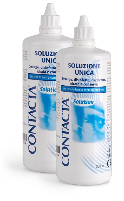 SOLUZIONE PER LENTI A CONTATTO CONTACTA 2 PEZZI 360 ML - Farmacia Rossi2 - Farmacia Rossi 