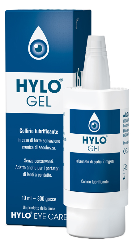HYLO-GEL COLLIRIO LUBRIFICANTE ACIDO IALURONICO 0,2% 10 ML - Farmacia Rossi2 - Farmacia Rossi 