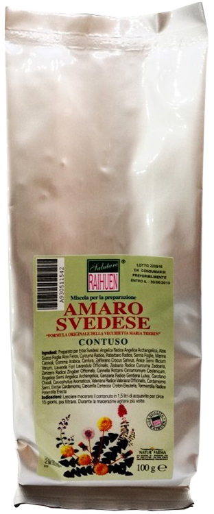 RAIHUEN ERBE SVEDESI CONTUSO PREPARATO PER AMARO SVEDESE 100 G - Farmacia Rossi2 - Farmacia Rossi 