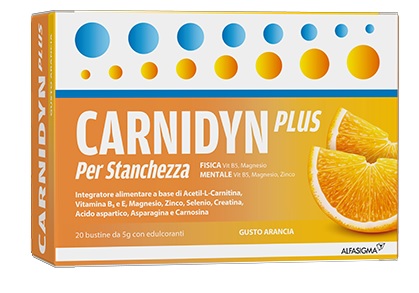 CARNIDYN PLUS 20 BUSTINE DA 5 G GUSTO ARANCIA - Farmacia Rossi2 - Farmacia Rossi 