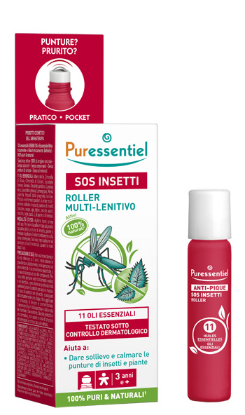 PURESSENTIEL SOS INSETTI ROLLER 11 OLI ESSENZIALI 5 ML - Farmacia Rossi2 - Farmacia Rossi 